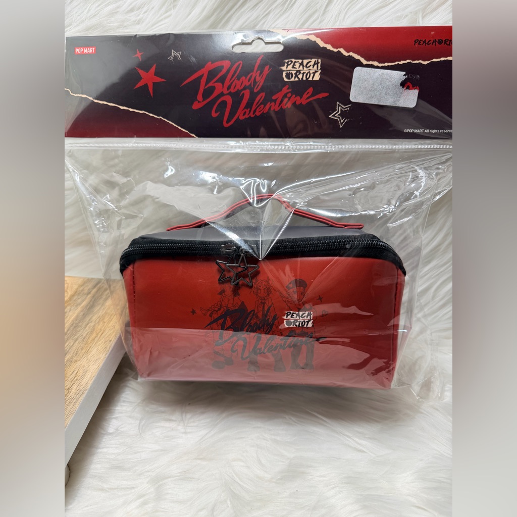 Pop Mart  Nip Peach Riot Bloody Valentine Pouch